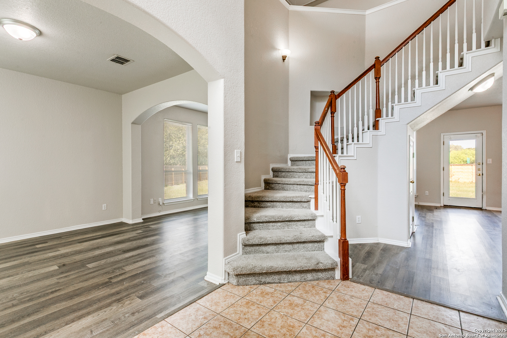 21715 Hanover Crest San Antonio, TX 78259 - Photo 4 of 25 a view of staircase with white walls and windows