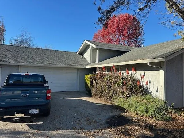 a front view of a house