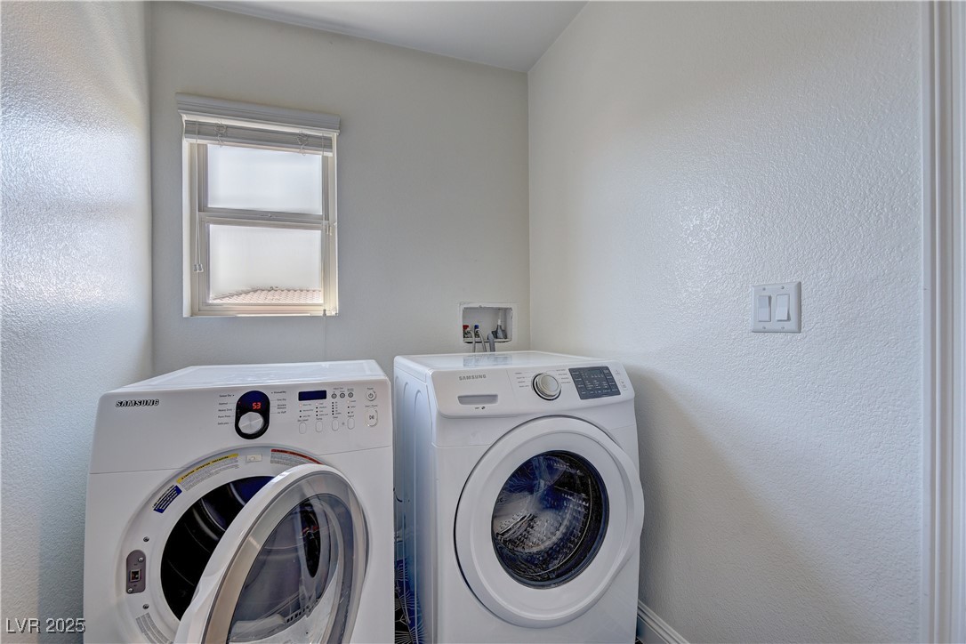 9992 South Sky Parlor Road Las Vegas, NV 89178 - Photo 35 of 42 Washroom featuring independent washer and dryer and laundry area