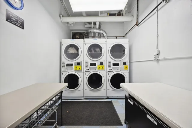 a front view of a building with glass windows