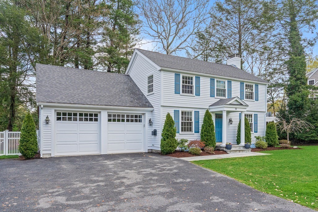 19 River Glen Road Wellesley, MA 02481 - Photo 1 of 31 front view of a house with a yard