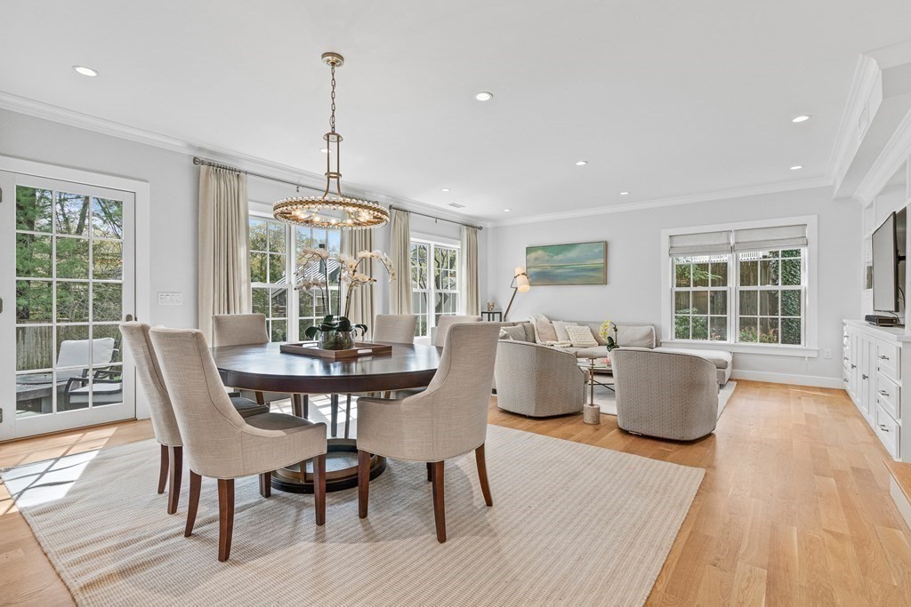 19 River Glen Road Wellesley, MA 02481 - Photo 10 of 31 a view of a dining room with furniture window and outside view