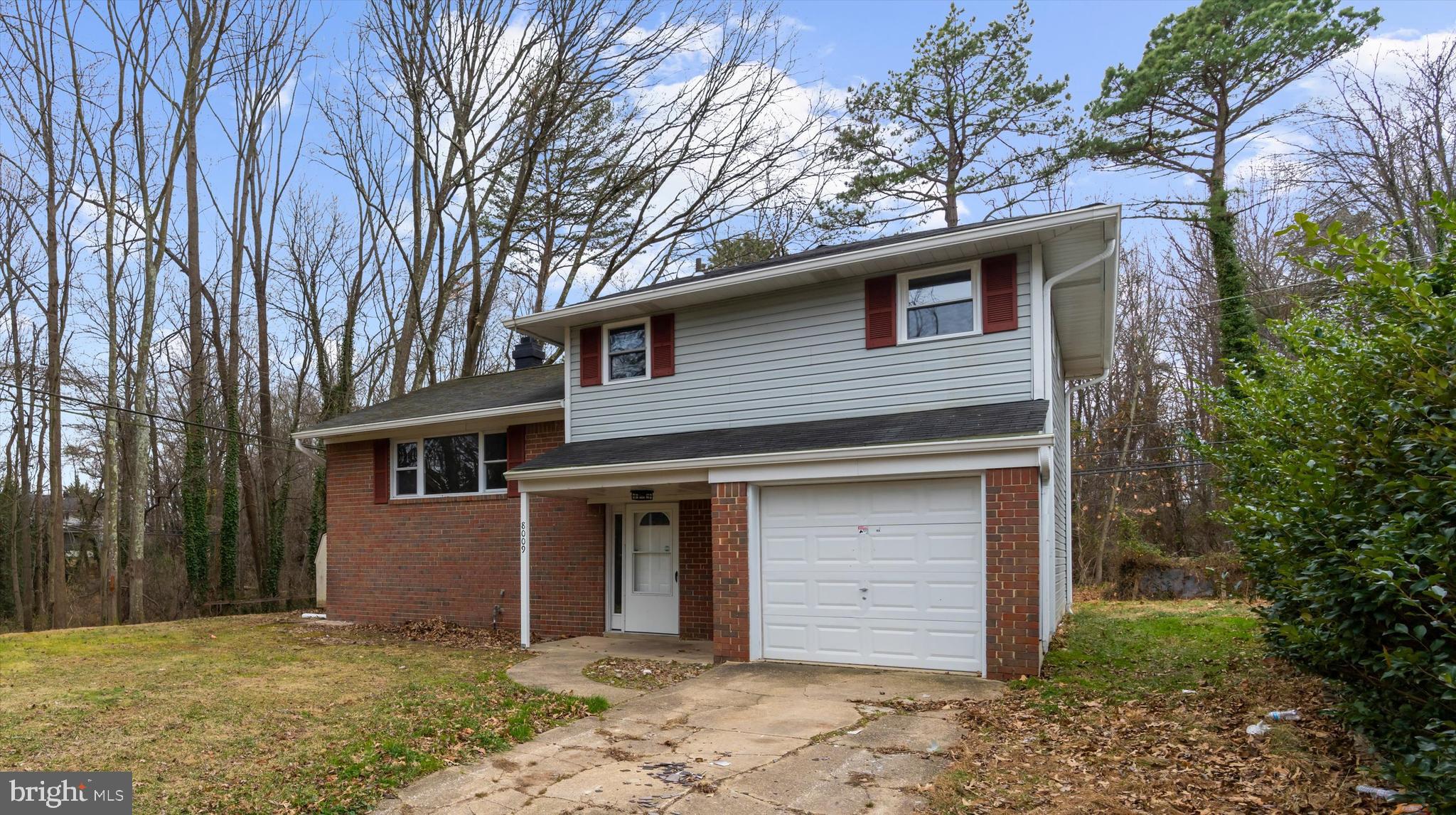 a house that has a tree in front of the house