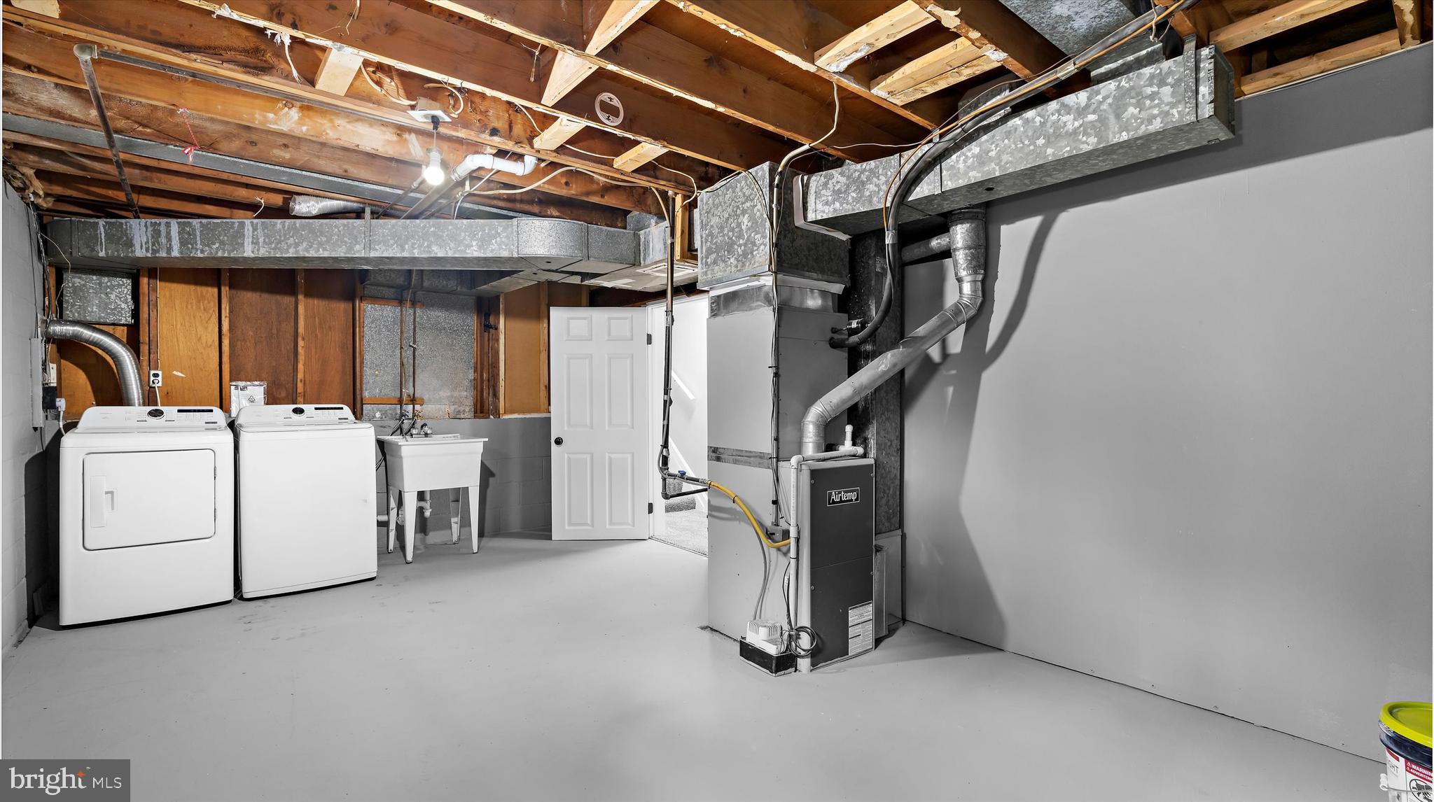 8009 Nolcrest Road Glen Burnie, MD 21061 - Photo 31 of 35 a view of a storage room with washer and dryer