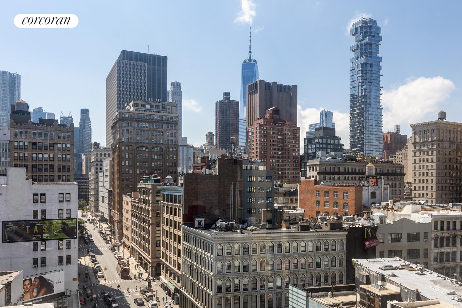 129 Lafayette Street, Unit 8C Manhattan, NY 10013 - Photo 10 of 11 a city view with tall buildings