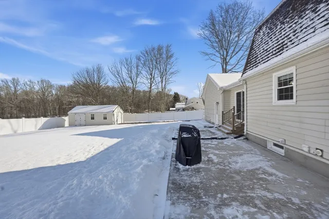 a view of a outdoor space with a patio