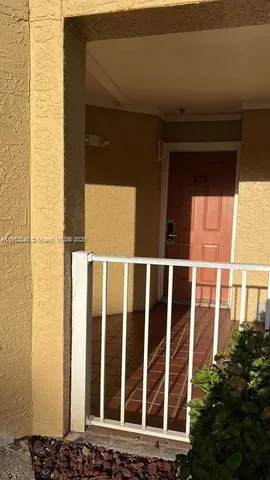 a view of front door