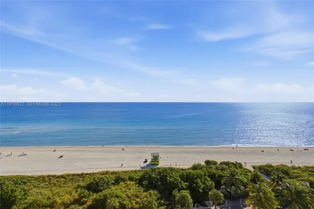 a view of beach and ocean