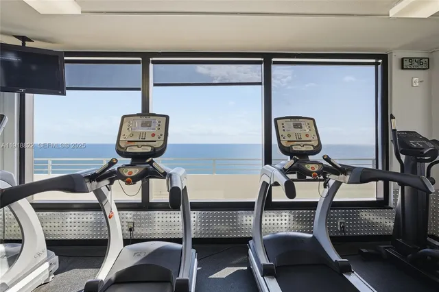 a view of gym equipment