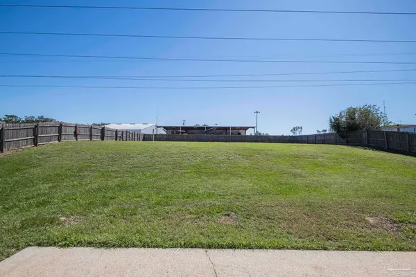 a house view with a garden space