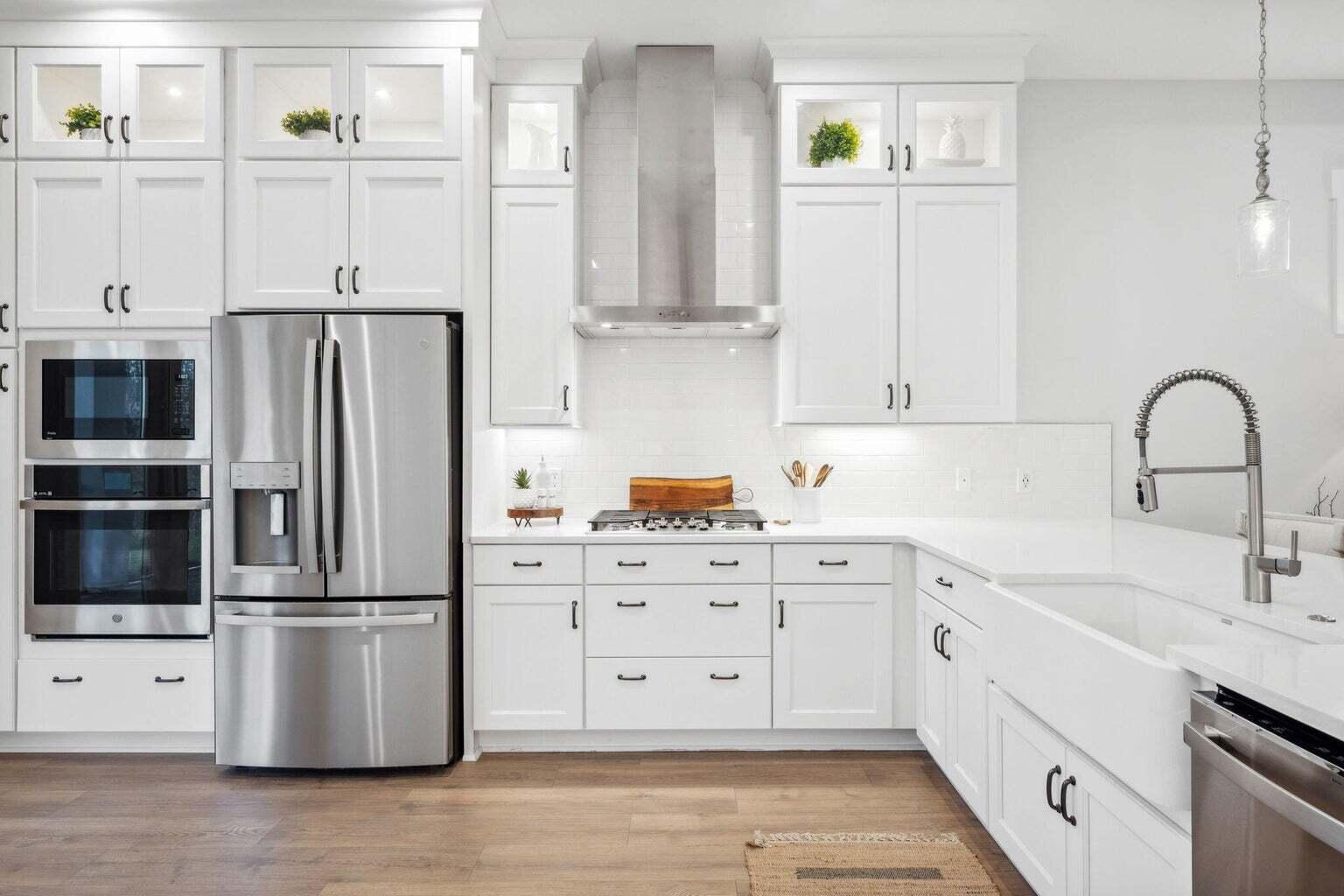 92 East Lafayette Rd Inlet Beach Inlet Beach, FL 32461 - Photo 19 of 51 a kitchen with stainless steel appliances white cabinets and a sink