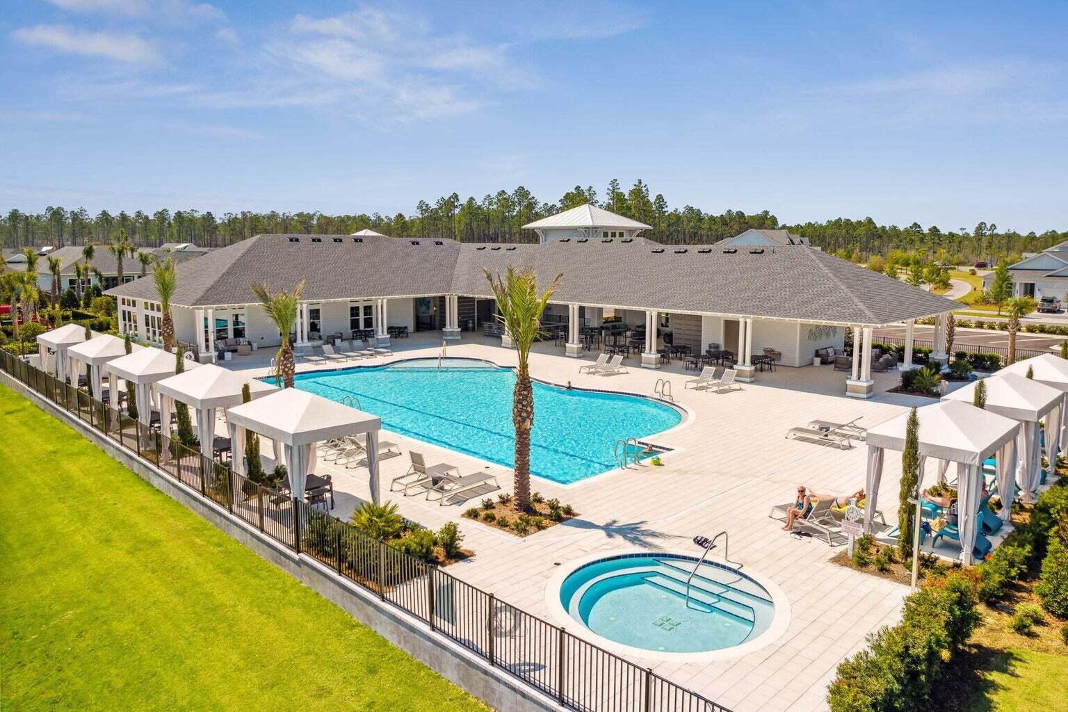 92 East Lafayette Rd Inlet Beach Inlet Beach, FL 32461 - Photo 48 of 51 a swimming pool with outdoor seating and yard