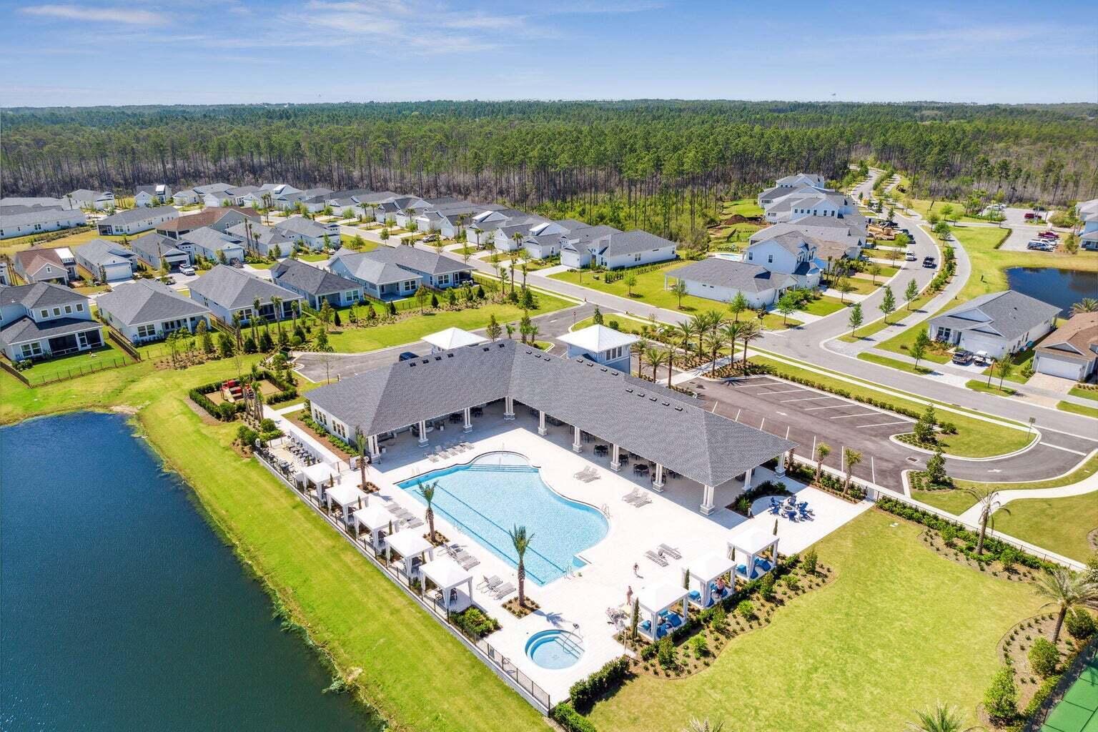92 East Lafayette Rd Inlet Beach Inlet Beach, FL 32461 - Photo 50 of 51 aerial view of a house with a ocean view