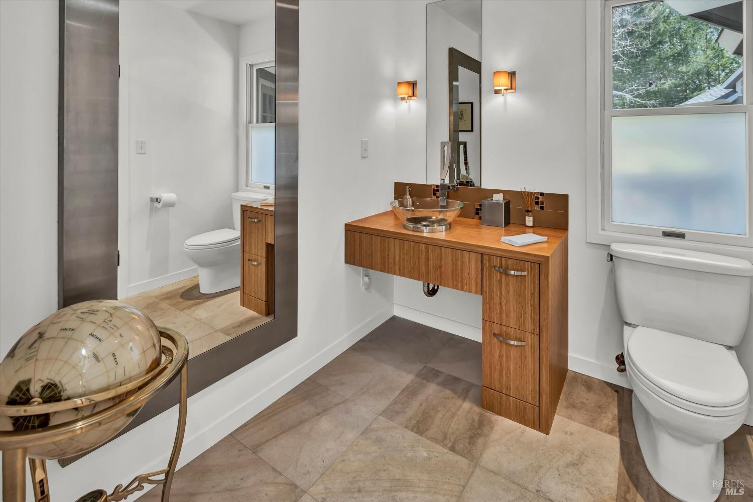 511 Kortum Canyon Road Calistoga, CA 94515 - Photo 27 of 87 Powder room in Primary bedroom wing.