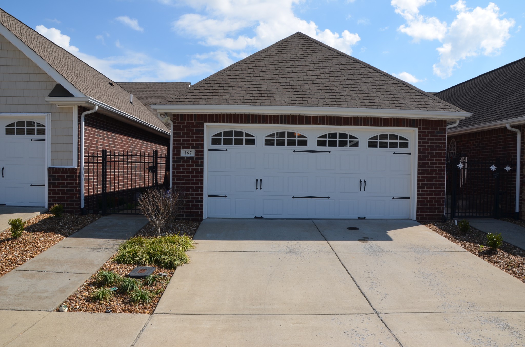 a front view of a house