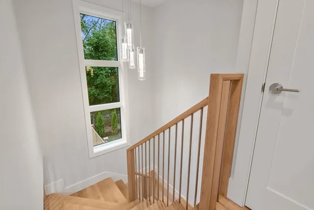 a view of a balcony and an entryway