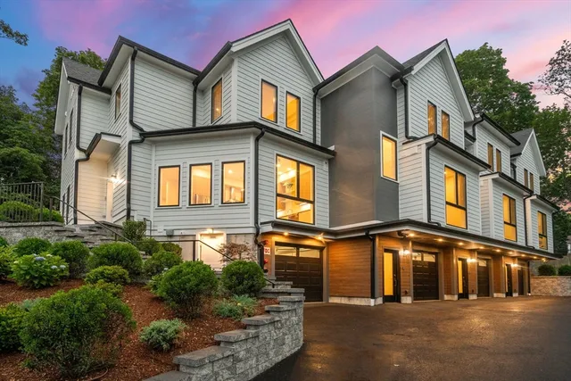 a view of a building with a street