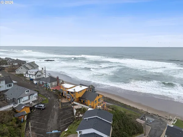 a view of a ocean with beach