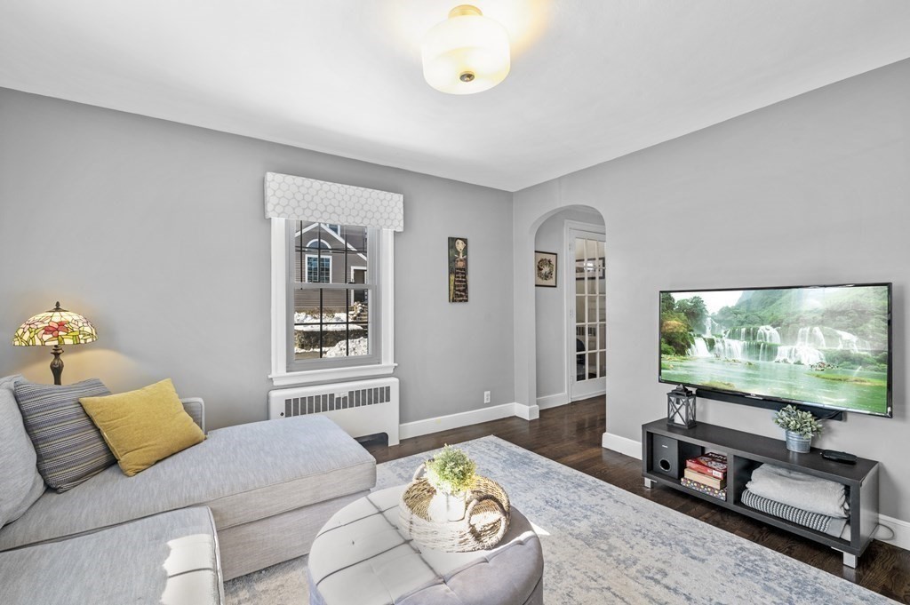19 Walnut Road Swampscott, MA 01907 - Photo 18 of 36 a living room with furniture and a flat screen tv