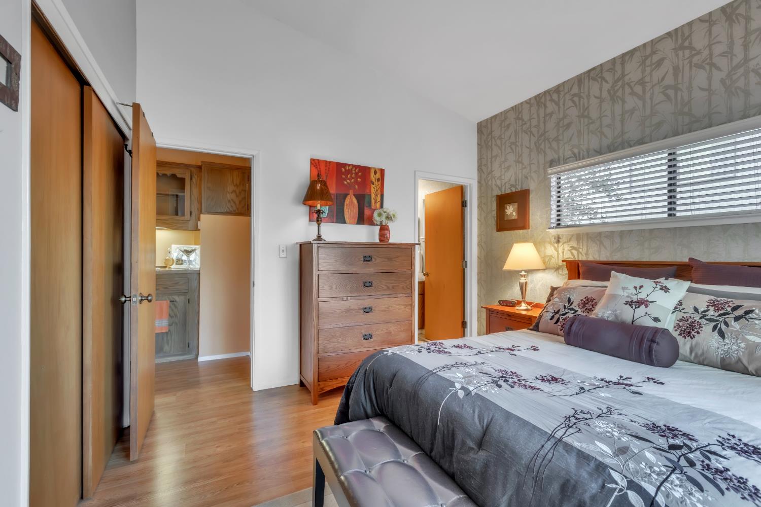 65 Poker Flat Road Copperopolis, CA 95228 - Photo 17 of 30 a bedroom with a bed and a window