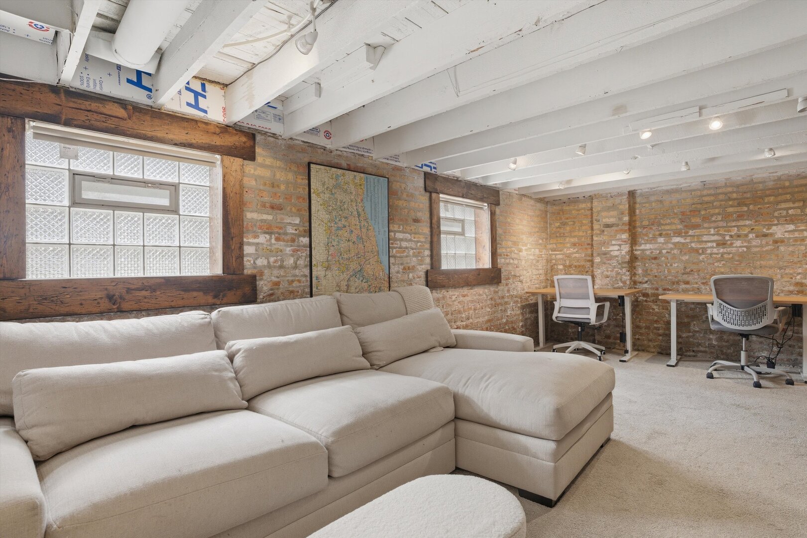 1958 West George Street, Unit 1 Chicago, IL 60657 - Photo 17 of 30 a living room with furniture and a large window