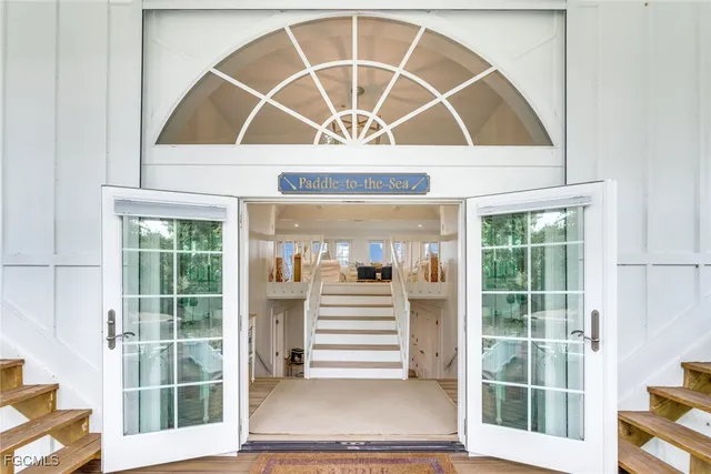 a view of front door