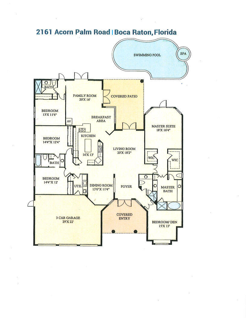 2161 Acorn Palm Road Boca Raton, FL 33432 - Photo 54 of 54 2161 floor plans