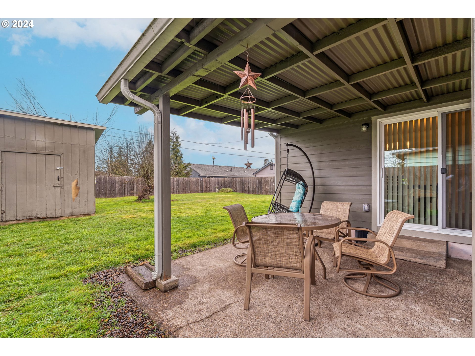 2700 C Street Springfield, OR 97477 - Photo 23 of 30 a house view with a seating space and garden