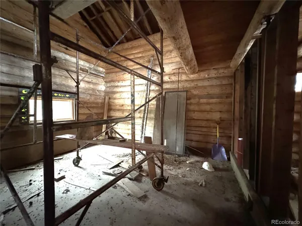 a view of backyard from a balcony