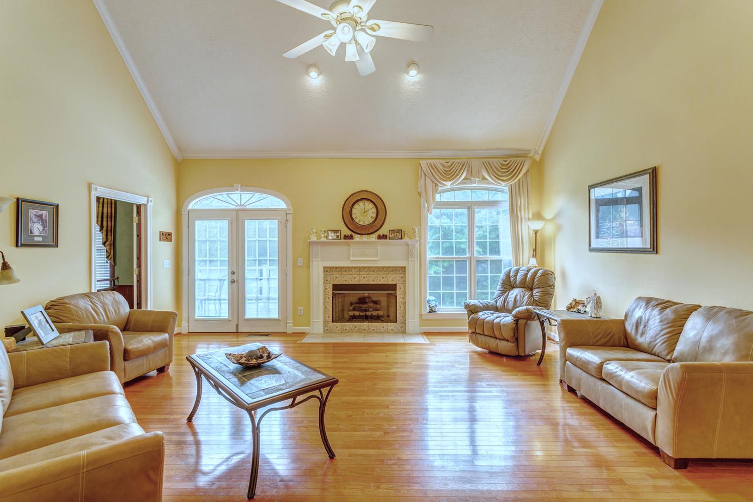 7571 Webster Road White House, TN 37188 - Photo 5 of 30 a living room with furniture and a fireplace