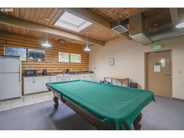 a view of a lake with a city