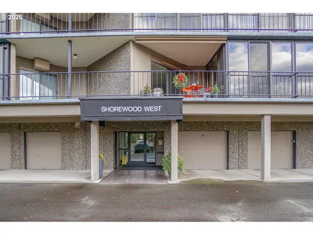 a view of a building with a window