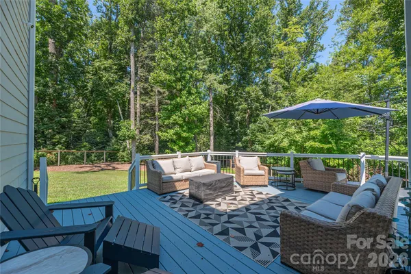 a view of outdoor sitting area with furniture