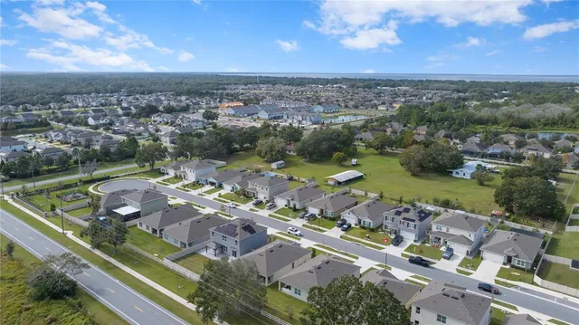 an aerial view of a city