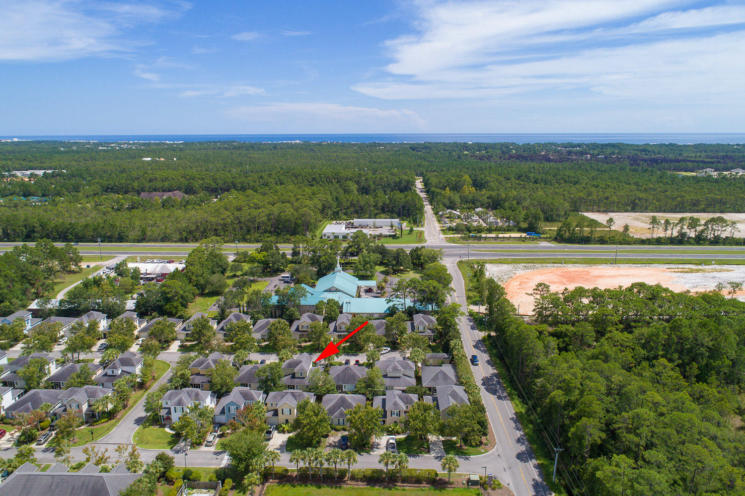 222 South Zander Way Santa Rosa Beach, FL 32459 - Photo 31 of 31 a view of a lake with a city