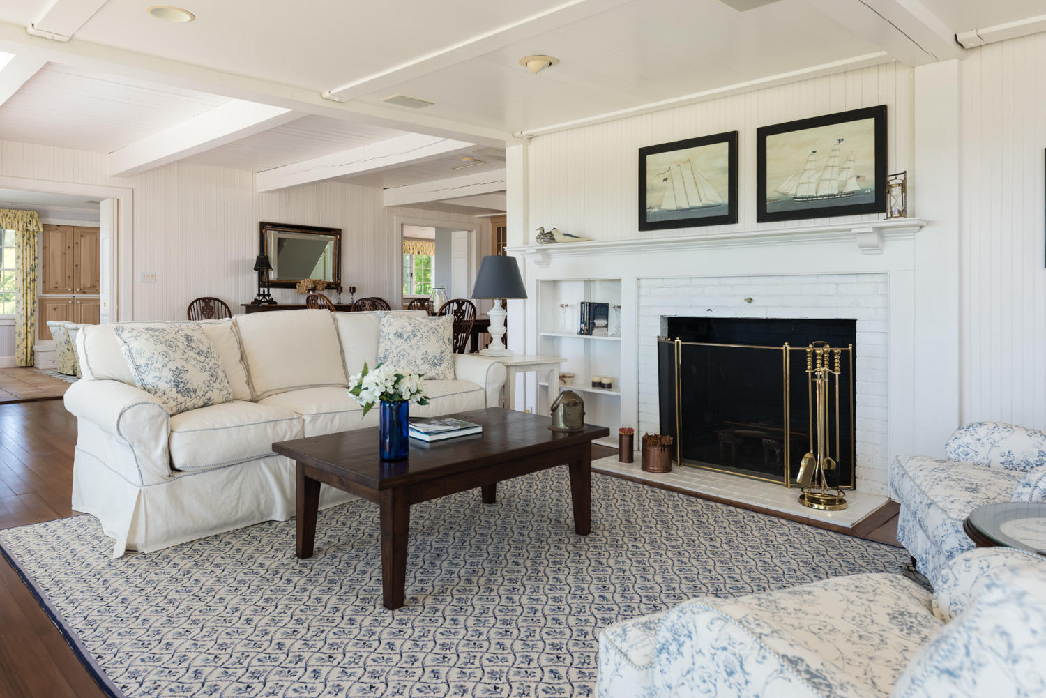21 Waterman Farm Road Centerville, MA 02632 - Photo 7 of 22 a living room with furniture and a fireplace