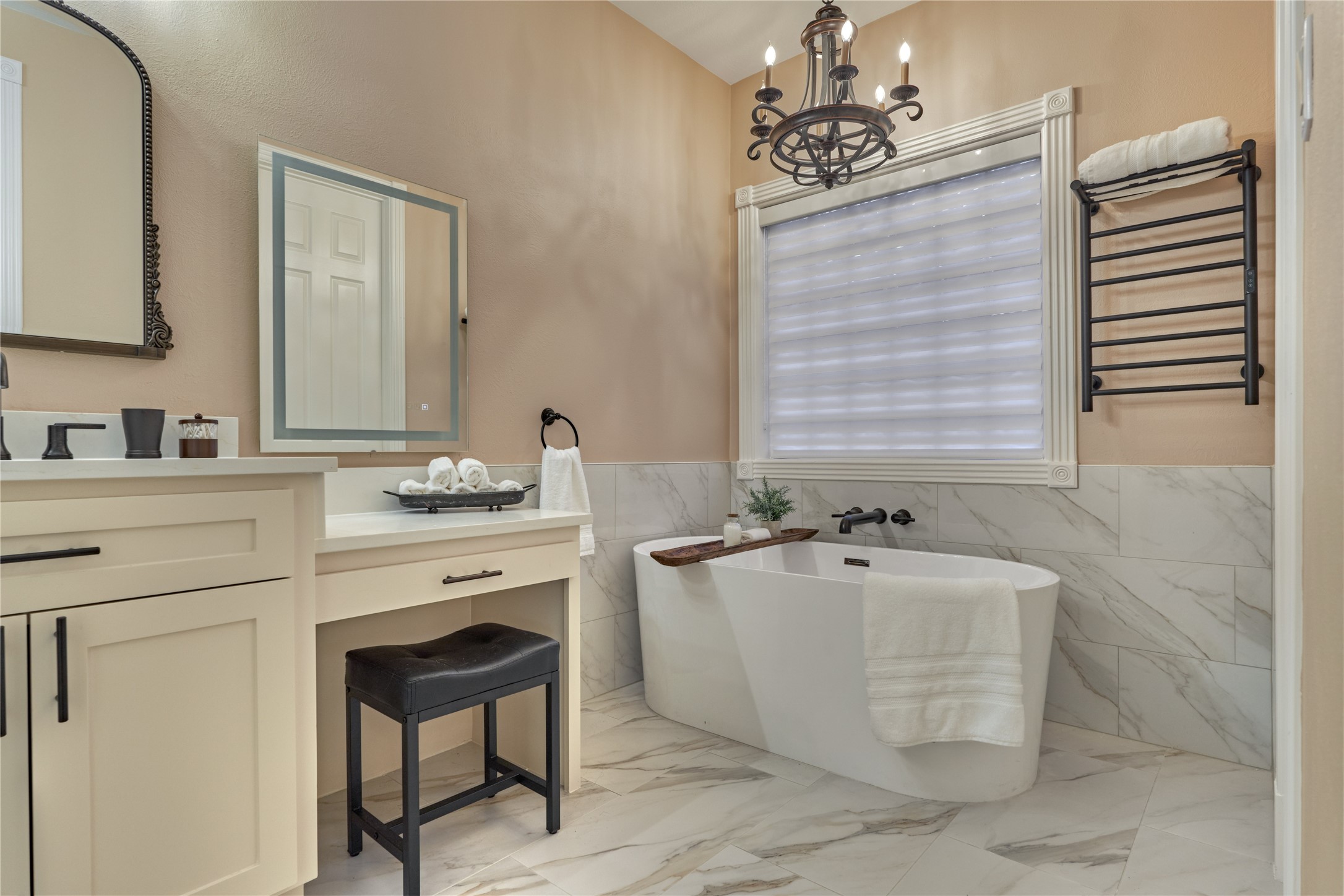 203 Monterrey Road East Montgomery, TX 77356 - Photo 26 of 50 Luminous lighting and a new soaking tub provide a calming soothing atmosphere.
