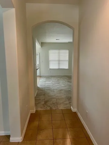 a view of hallway with window