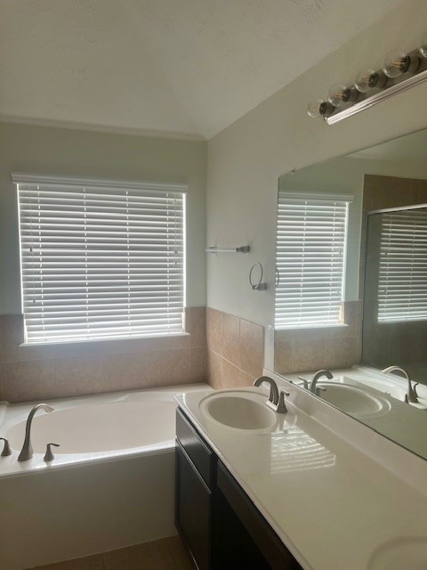 3018 Wellington Pass Drive Spring, TX 77373 - Photo 10 of 19 a bathroom with a tub sink and mirror