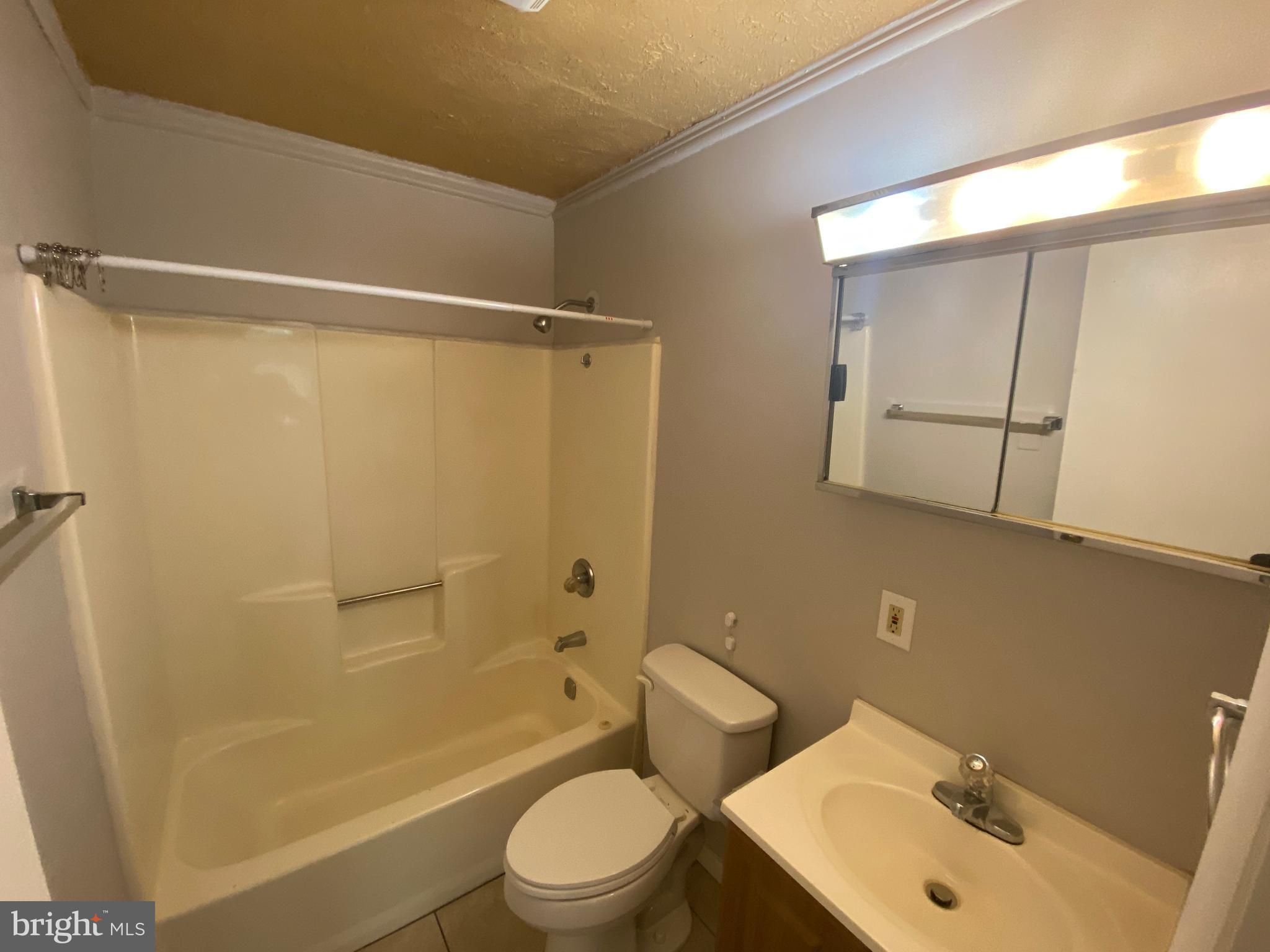 201 North Irving Avenue, Unit D Colonial Beach, VA 22443 - Photo 10 of 10 a bathroom with a sink mirror toilet and shower