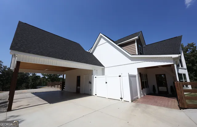 a view of a car garage