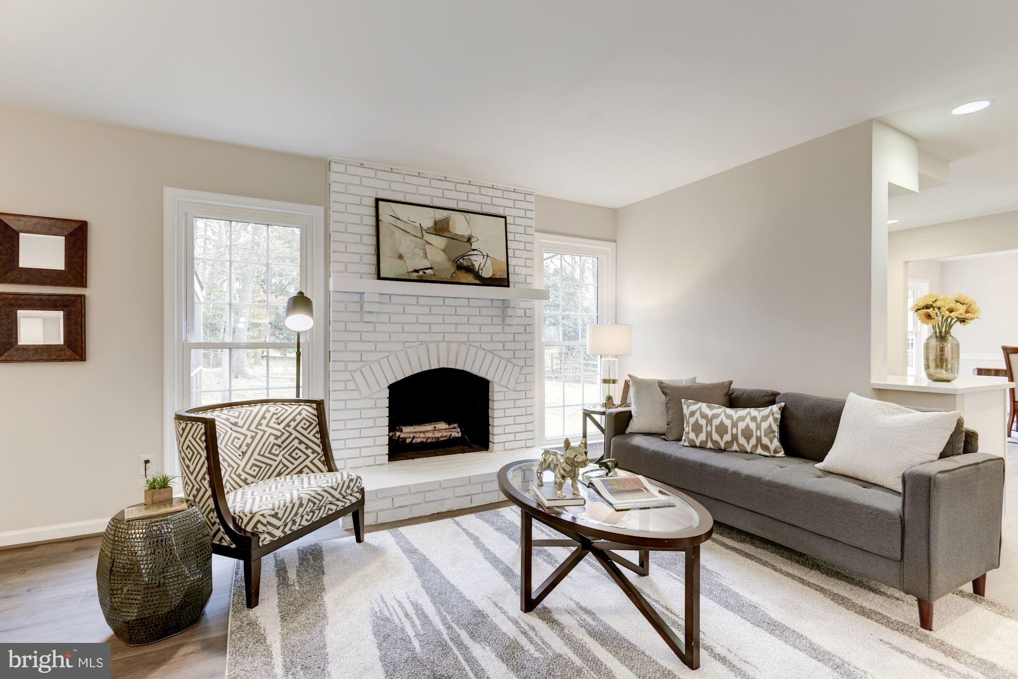 12352 Lima Lane Reston, VA 20191 - Photo 12 of 26 Cozy Family Room w/ Fireplace
