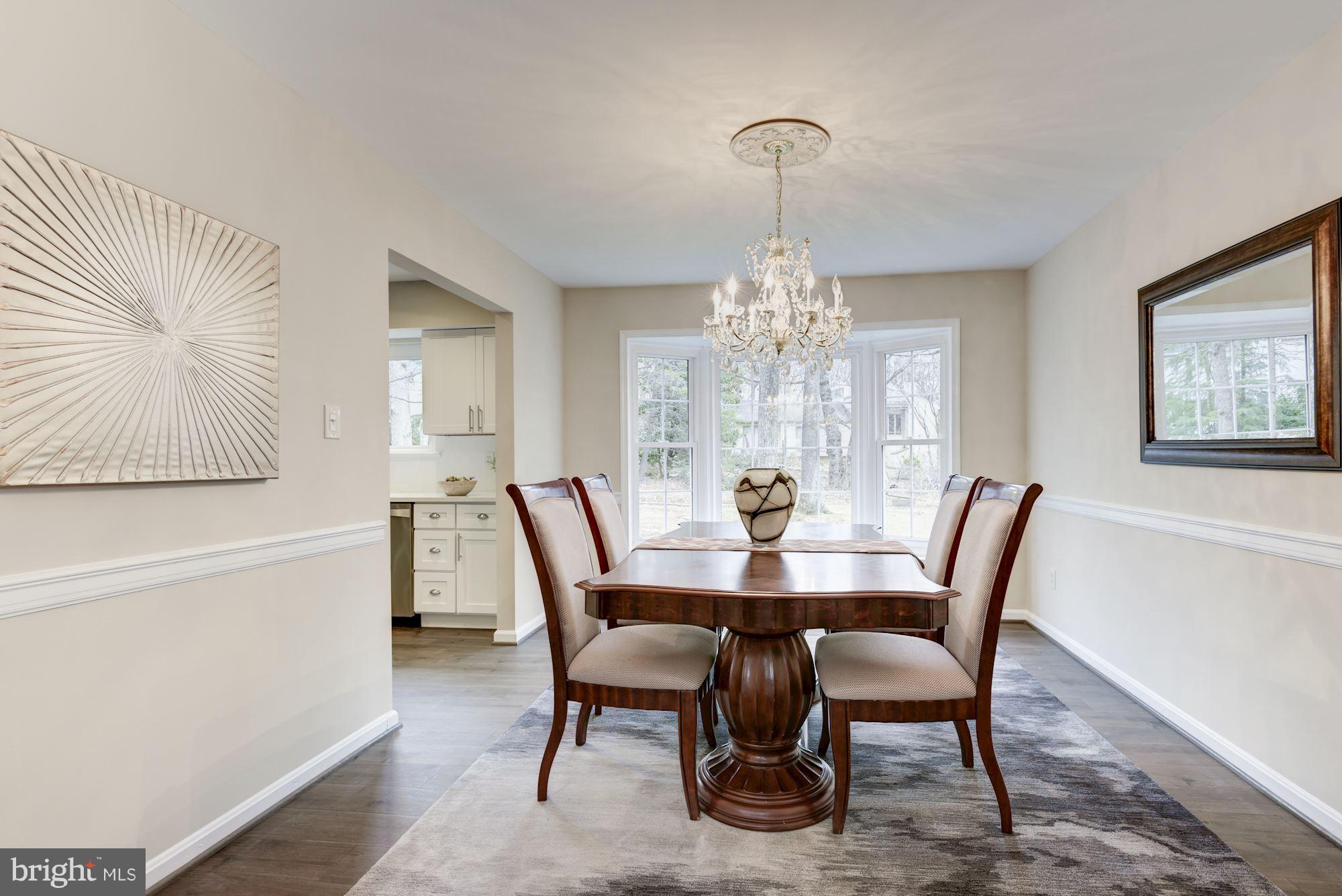 12352 Lima Lane Reston, VA 20191 - Photo 5 of 26 Beautiful Formal Dining Room w/ Bay Window