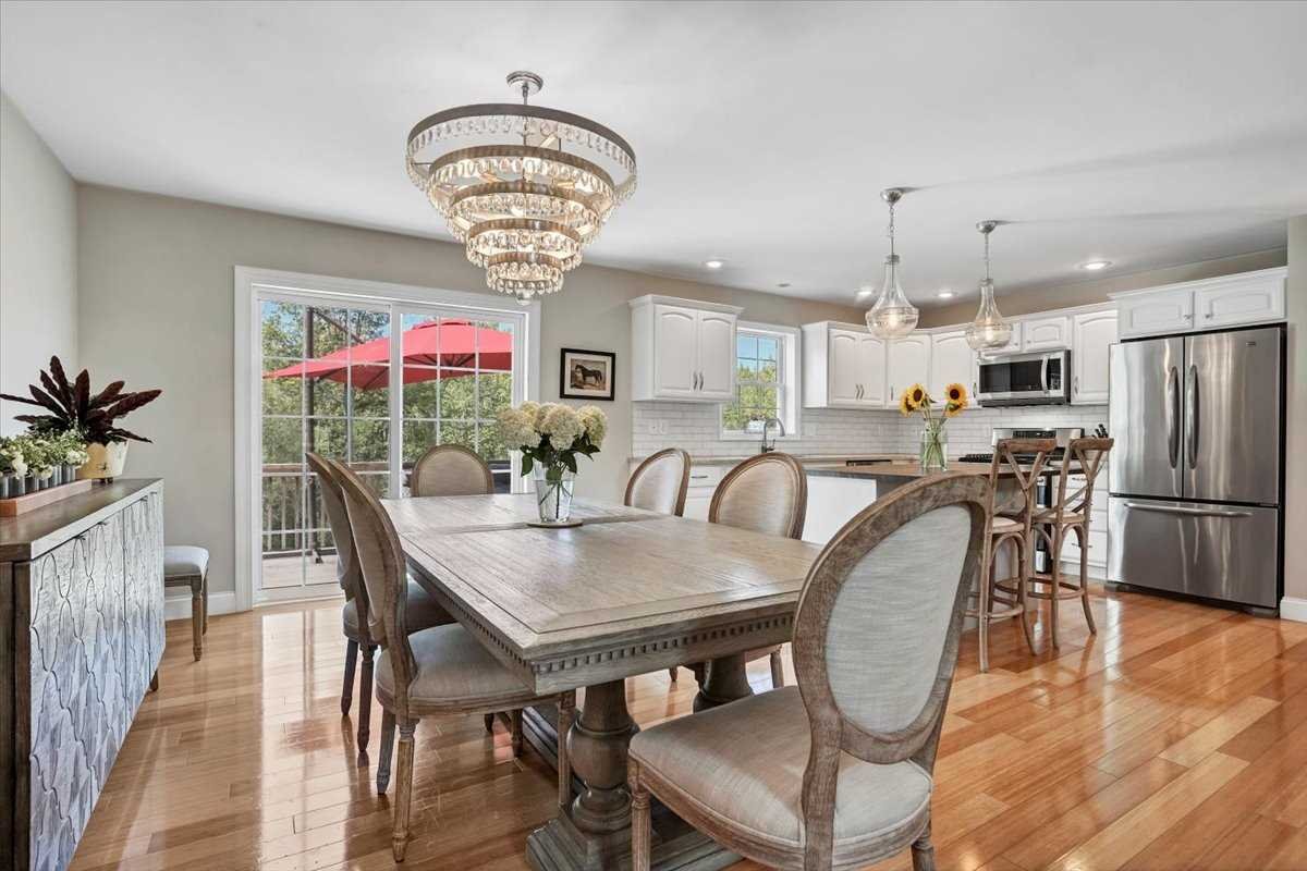 119 Ridge Road Clinton Corners, NY 12514 - Photo 10 of 31 a view of a dining room with furniture wooden floor and chandelier