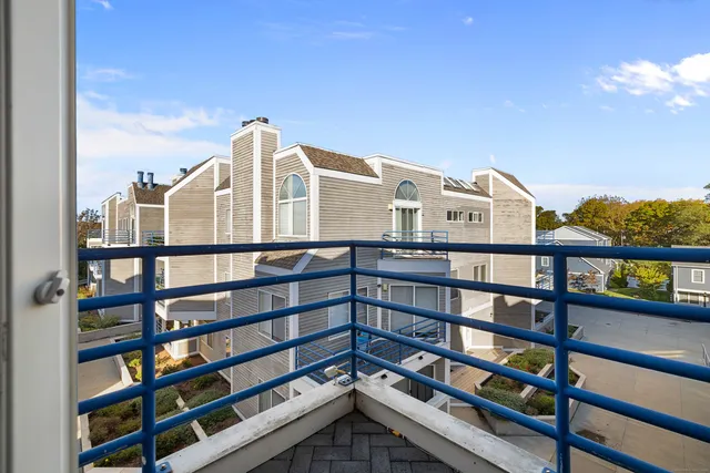 a view of a city from a balcony