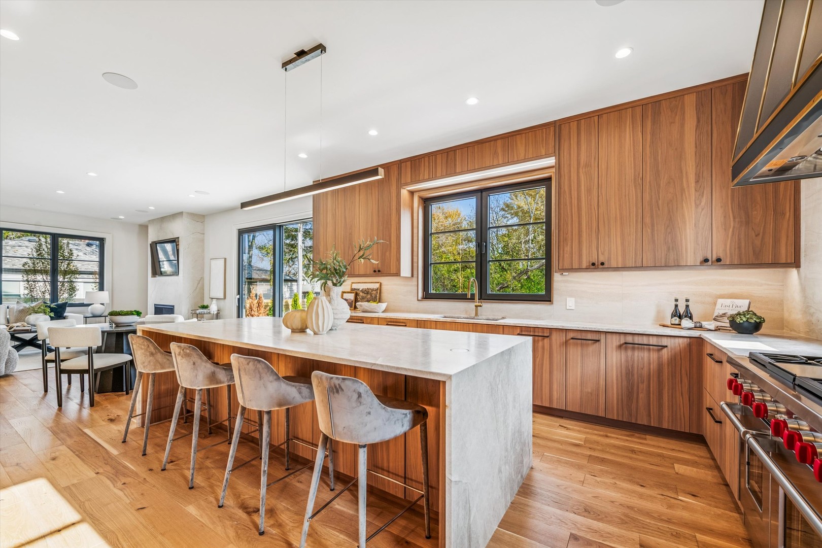 377 Prairie Avenue Elmhurst, IL 60126 - Photo 20 of 64 a large kitchen with lots of counter space and windows