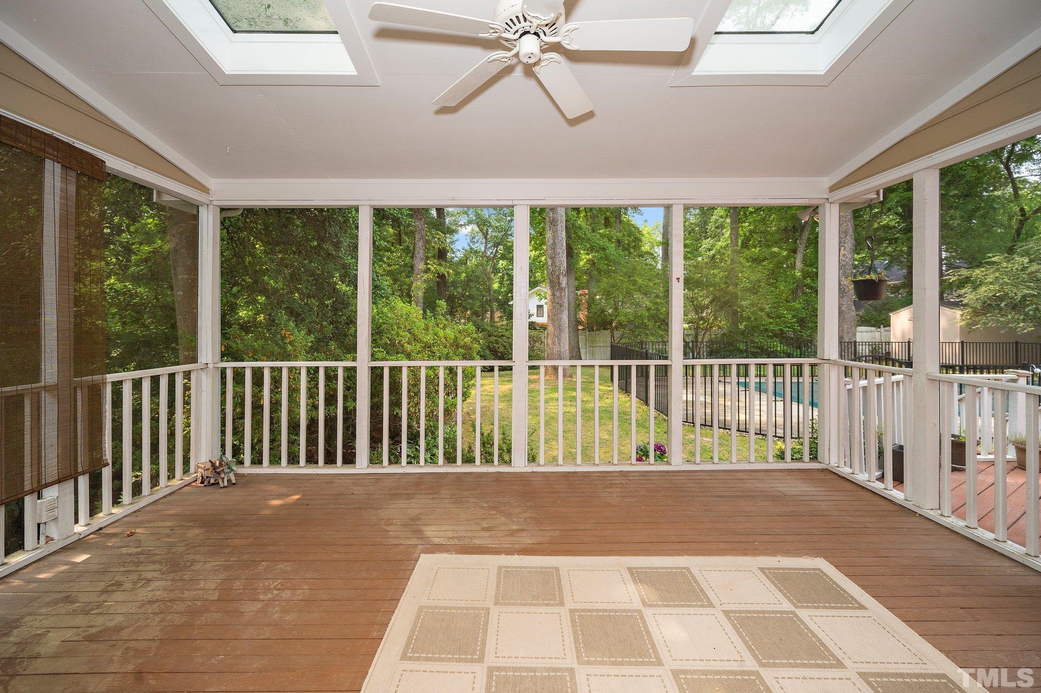 1512 Pony Run Road Raleigh, NC 27615 - Photo 6 of 39 Highly Desired Screened Porch could be an Alternative Living Space for Enjoying Your Morning Coffee or Afternoon Beverage