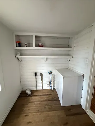 a view of storage and utility room