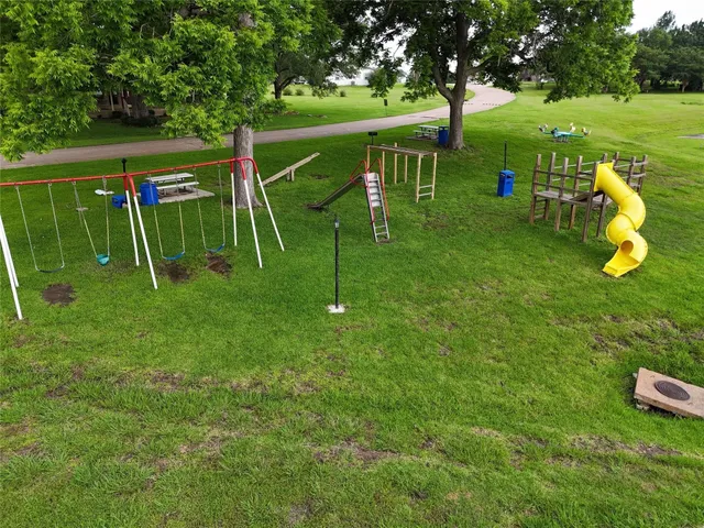 a view of a garden from a balcony