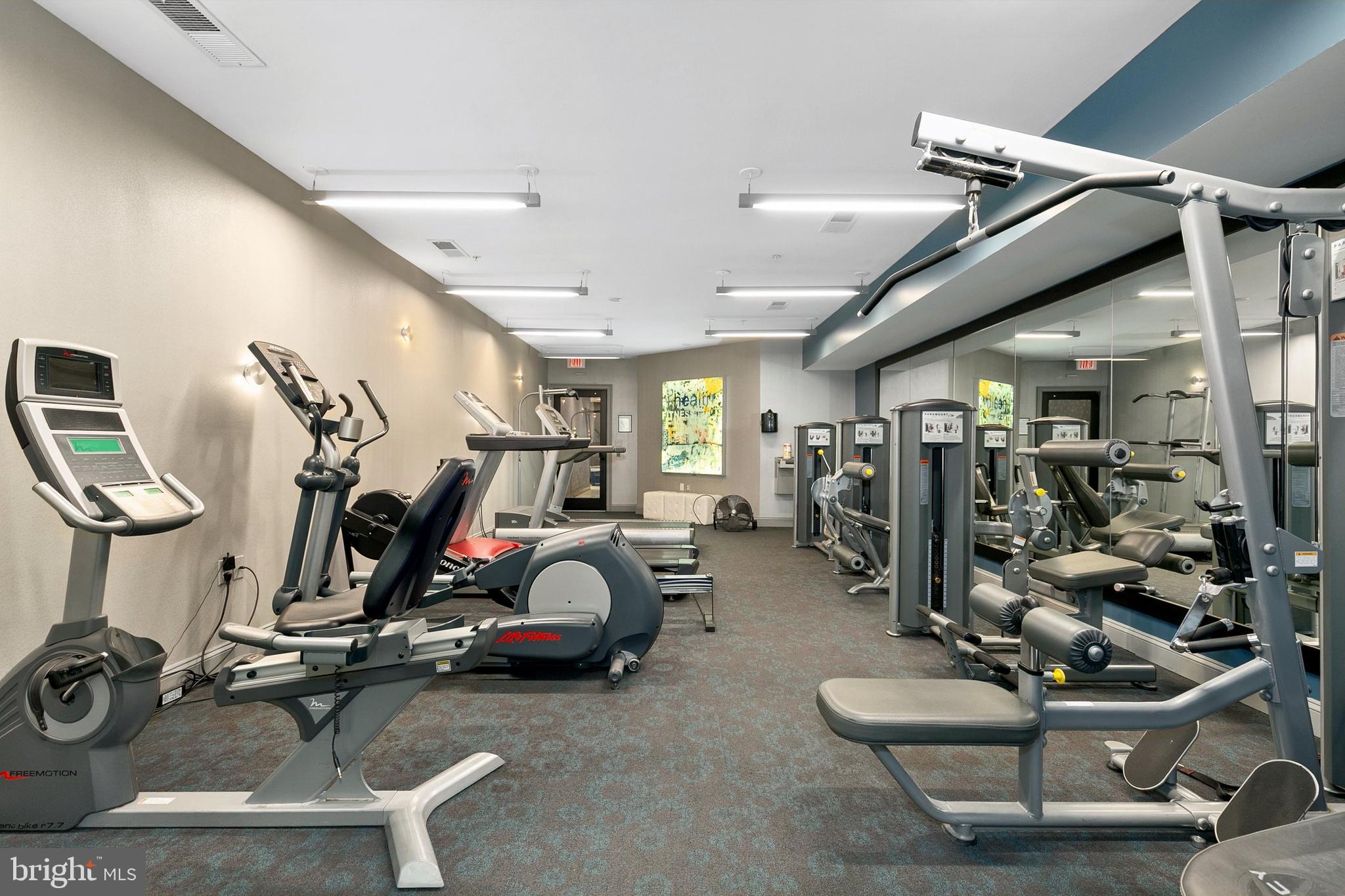 8005 13th Street, Unit 202 Silver Spring, MD 20910 - Photo 24 of 30 a view of a room with gym equipment
